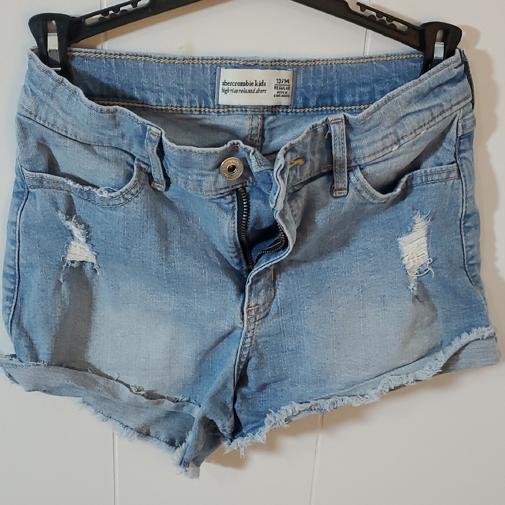 Abercrombie Kids Jean Shorts W/ Adjustors